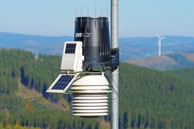 measuring device, environment, nature, sauerland, air purity, load, monitoring, fine dust, wooded area, the district of olpe, high done, mountain country, windmill, forest, fall, highlands, north rhine westphalia, control, mountain range, the ebbe mountains, solar, solar-powered